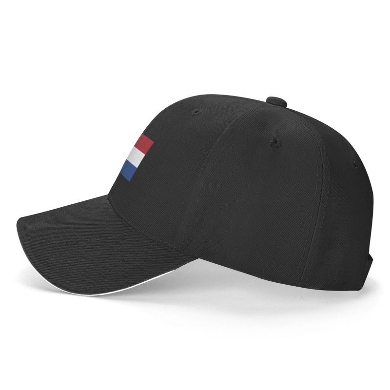 Topi bisbol bendera Belanda uniseks, topi ayah dewasa dapat disesuaikan untuk pria wanita luar ruangan