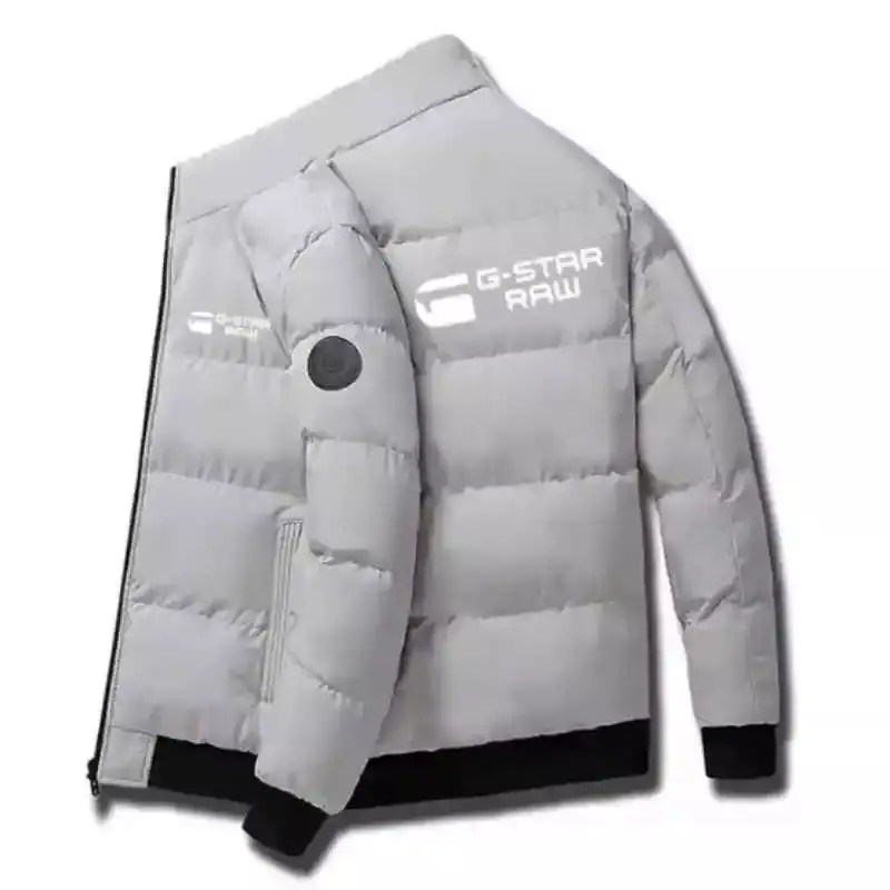 남성용 두꺼운 따뜻한 집업 파카 재킷, 캐주얼 외투 코트, 남성 바람막이 코튼 패딩 다운 지퍼 재킷, 2024 겨울 신상