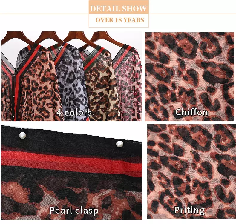Leopard Print Sunscreen Shawl, Imitation Silk, Manto, Poncho Capes, Pára-sol, Protetor solar, Verão, Vermelho, Novo, 2024