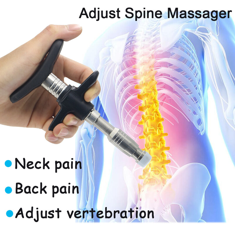 Strumento di regolazione chiropratica per terapia correzione della colonna vertebrale massaggiatore spinale arti correzione articolare massaggio pistola manuale portatile