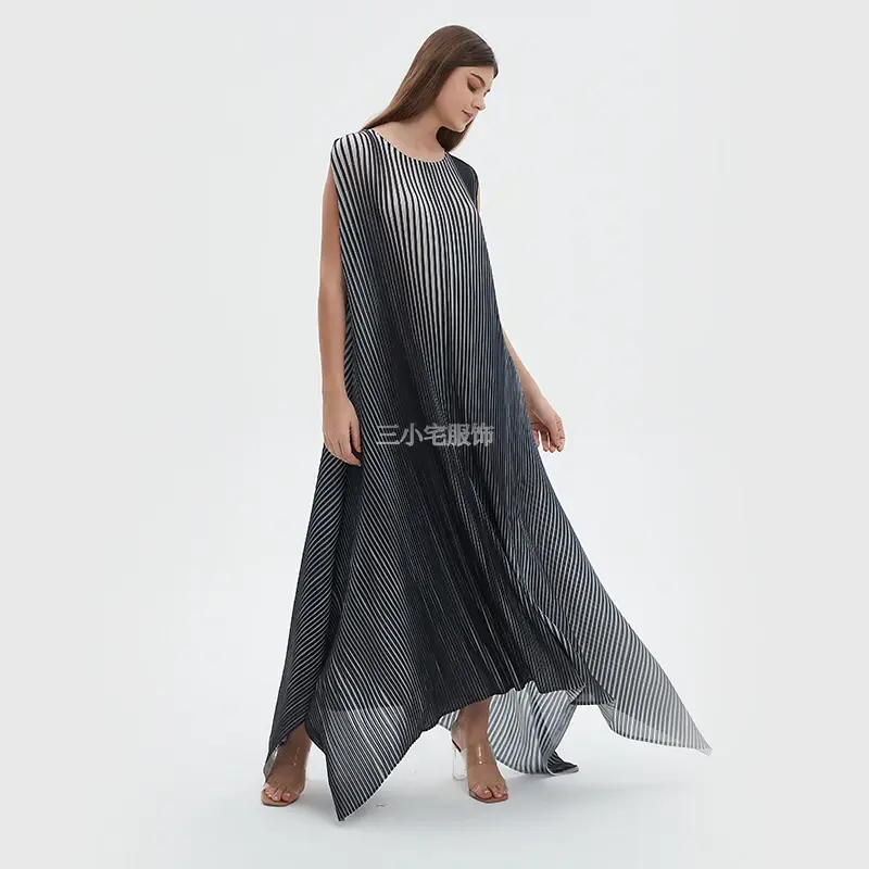 YUDX Set rok berlipat wanita, Dress ramping + mantel ukuran besar longgar dua potong gaya Timur Tengah Musim Panas 2024