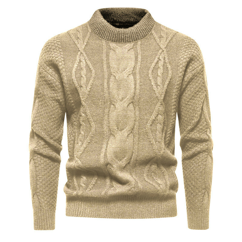 Мужской модный теплый свитер на осень и зиму