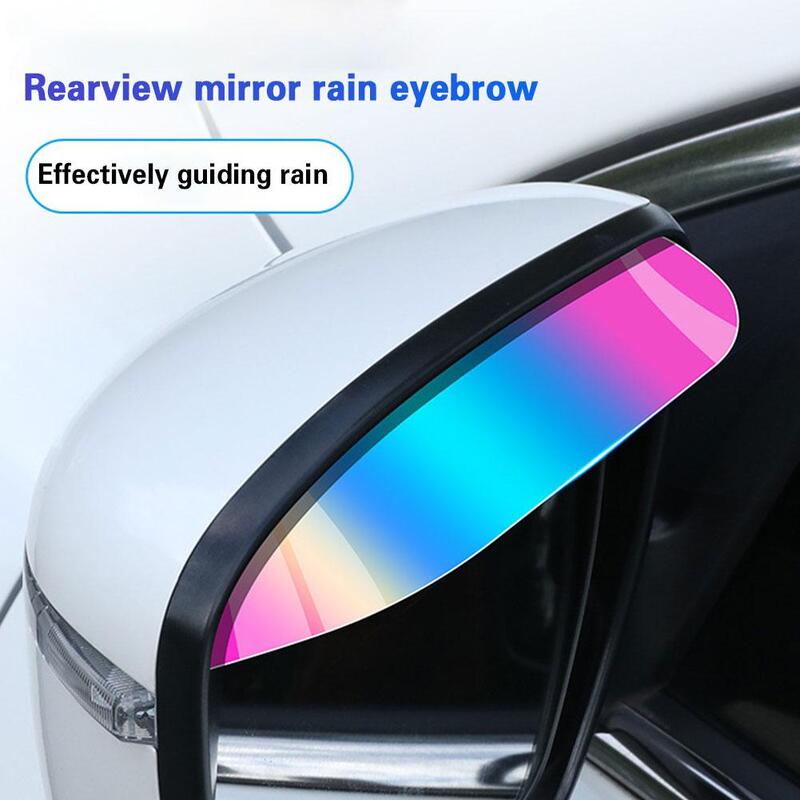 2pcs Car Rearview Mirror Rain Eyebrow Universal Rear View Mirror Rain Eyebrow Protector Mirror Visor Guard Cover