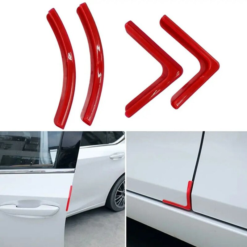 4Pcs Silicone Bumper Crash Scratch Protector Car Door Corner Cover Universal Auto Door Anti-Collision Protector for Car