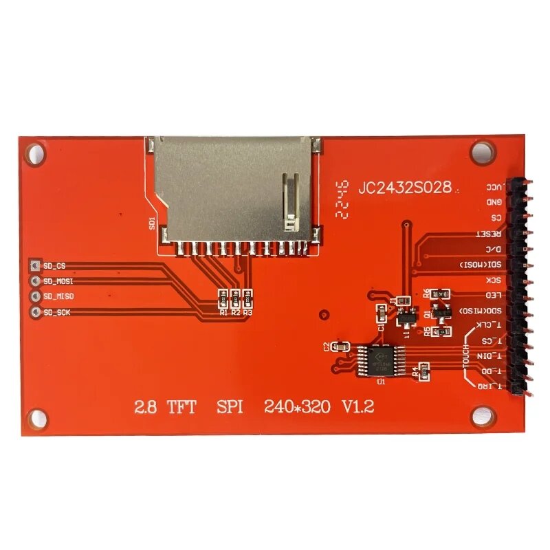 Pabrik asli 2.8 "240*320 ILI9341 layar tampilan pintar 2.8 inci SPI LCD TFT modul dengan/tanpa sentuh TFT tampilan