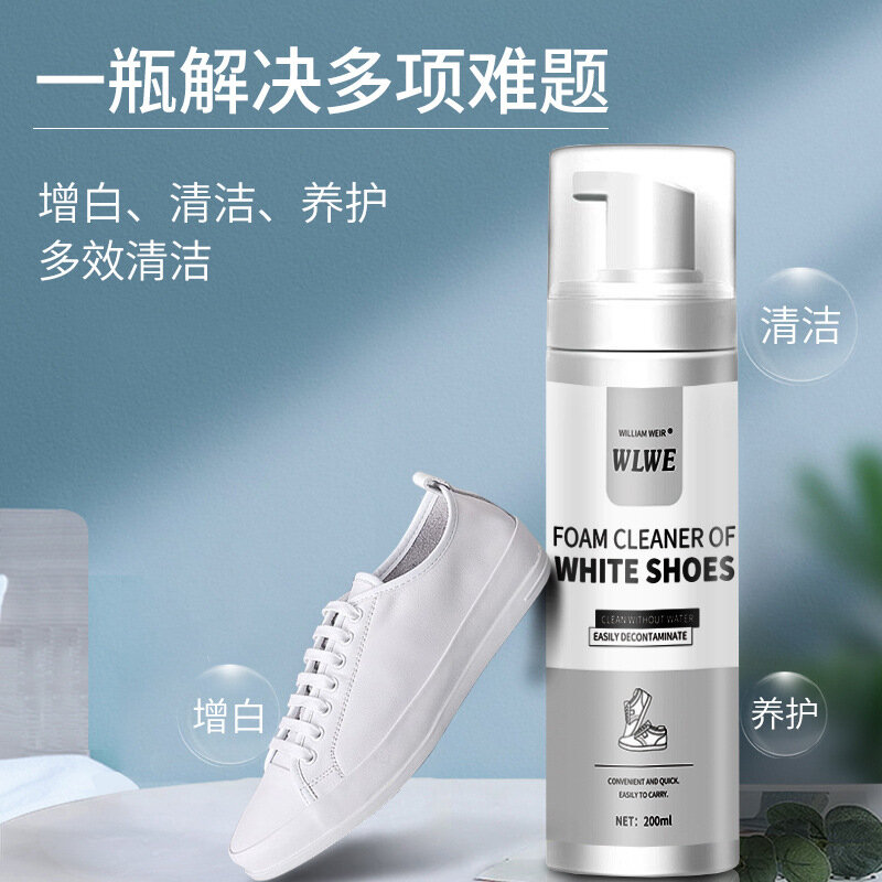 Kleine Witte Schoenen Sportschoenen Wasmiddel Vlekverwijdering Vergelend Geen Reinigingsschoen Reinigingsschuim Type