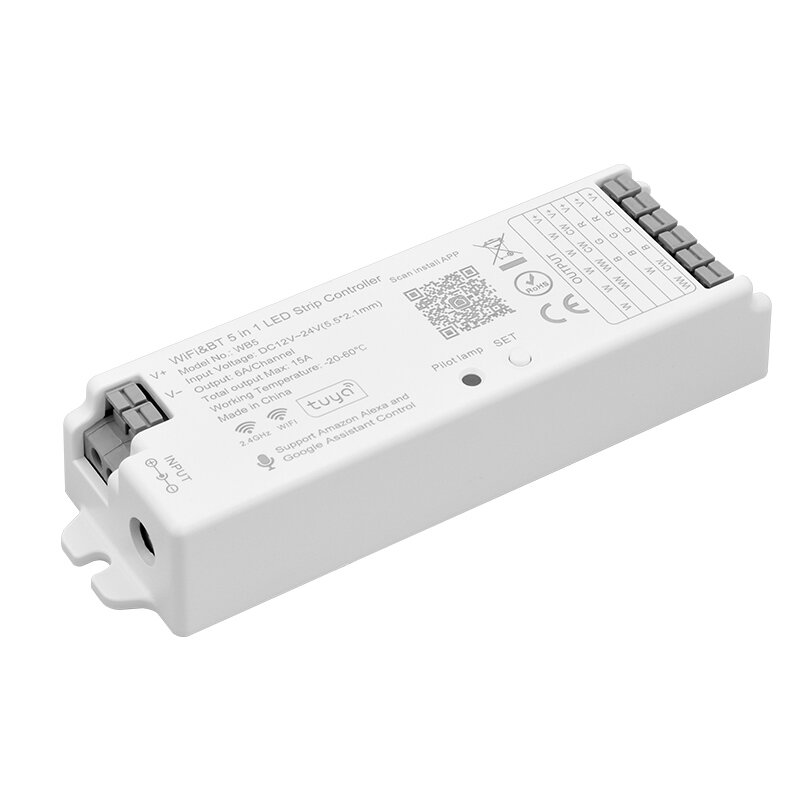Control remoto de tira Led WB5, controlador de desplazamiento de un solo Color RF, WiFi, Bluetooth, Bluetooth, Tuya, 2,4 GHz