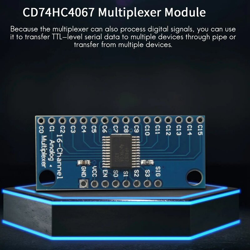 10st 16ch Analoog Multiplexer Module 74hc4067 Cd74hc4067 Precieze Module Digitale Multiplexer Mux Breakout Board