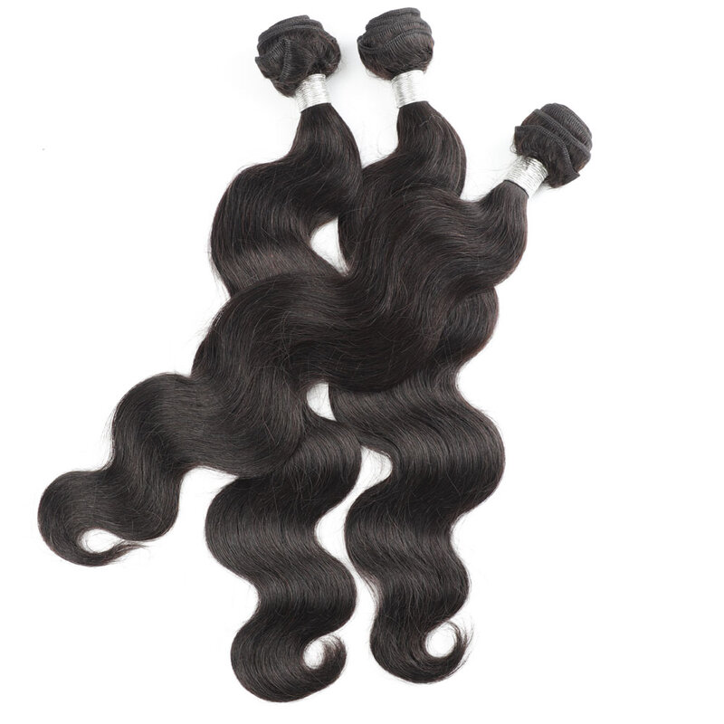 Onda del corpo personalizzata 8-26 pollici 1/3/4 pezzi per lotto capelli umani che tessono capelli remy per donne nere