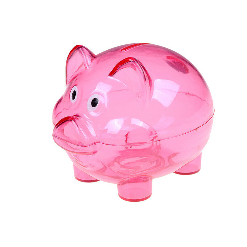 1pc Baby Plastic Piggy Bank Moeda Dinheiro Dinheiro Collectible Saving Box Pig Kids Gift Toy