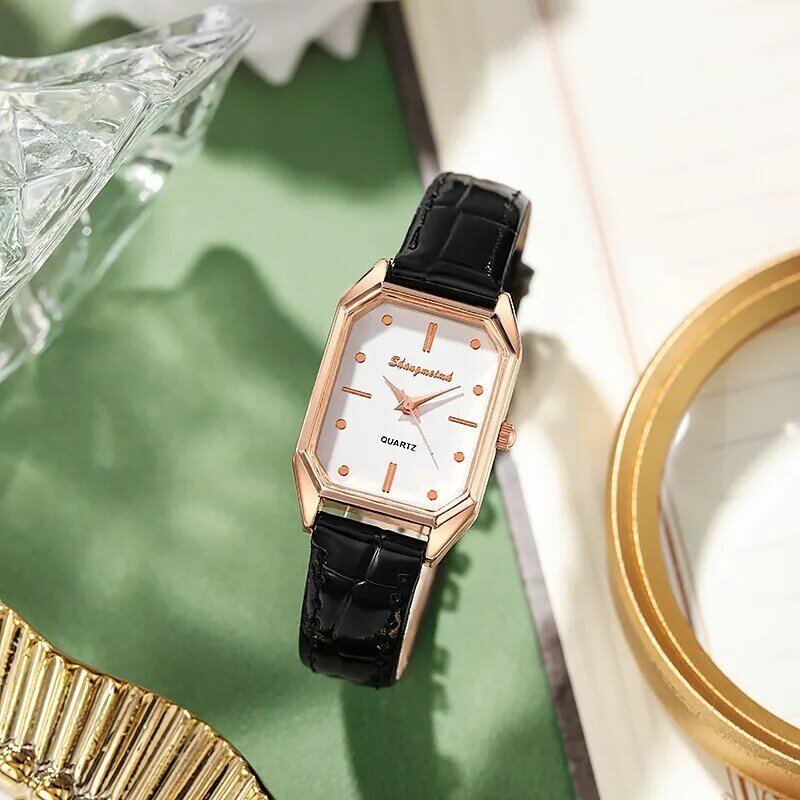 Reloj cuadrado Vintage para mujer, Correa adecuada para regalos, relojes de pulsera femeninos, relojes de mujer