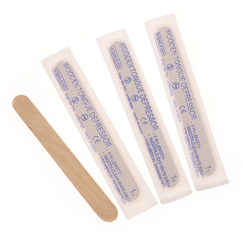 1Box Approx Wooden Body Hair Removal Sticks Wax Waxing Disposable Sticks Beauty Toiletry Kits Wood Tongue Depressor Spatula