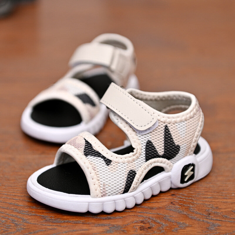 Sandal Anak Laki-laki Sepatu Anak-anak Musim Panas Sandal Bayi Perempuan Balita Flat Lembut Mode Sepatu Anak-anak Pantai Kasual Bayi Luar Ruangan
