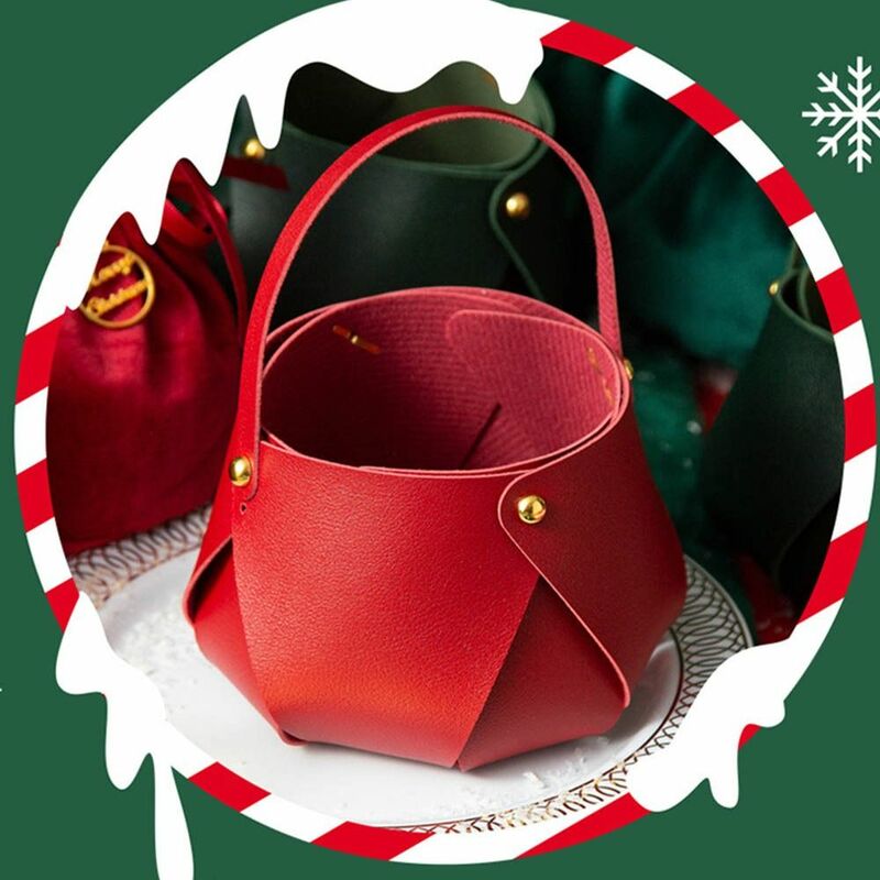 زخرفة زخرفة بو هدية حقيبة يد للأطفال أطفال عيد الميلاد الحاضر حقيبة كاندي حقيبة المواد حزمة هدية الحقيبة