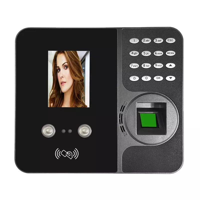 Dispositivo de reconocimiento facial, dispositivo de asistencia con WIFI y batería de respaldo para asistencia sin contacto, F-G495 de identificación facial