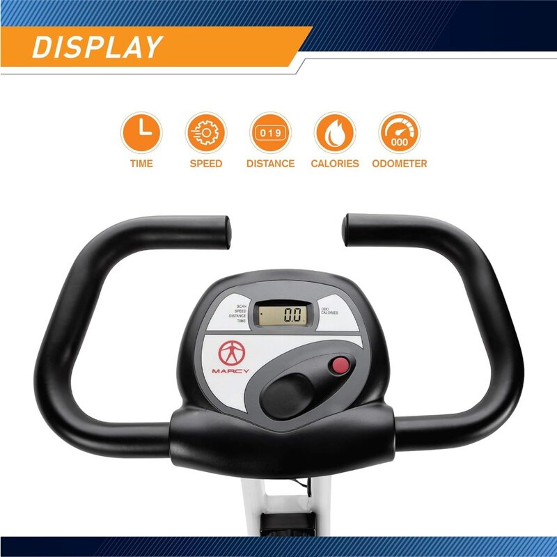 Foldable Upright Exercise Bike with Adjustable Resistance for Cardio Workout & Strength Training - Multiple Styles Available