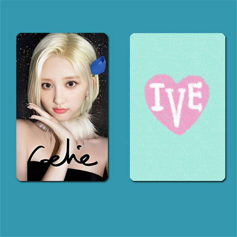 6 buah kartu pos foto Kpop IVE, album baru, kartu Lomo Wonyoung, majalah Yujin Gaeul, koleksi kartu pos foto, kartu pos untuk hadiah penggemar