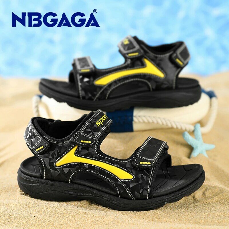 Sandały dziecięce chłopięce letnie sportowe bieganie piesze wycieczki plażowe sandały na świeżym powietrzu dla dzieci moda codzienna szkoła