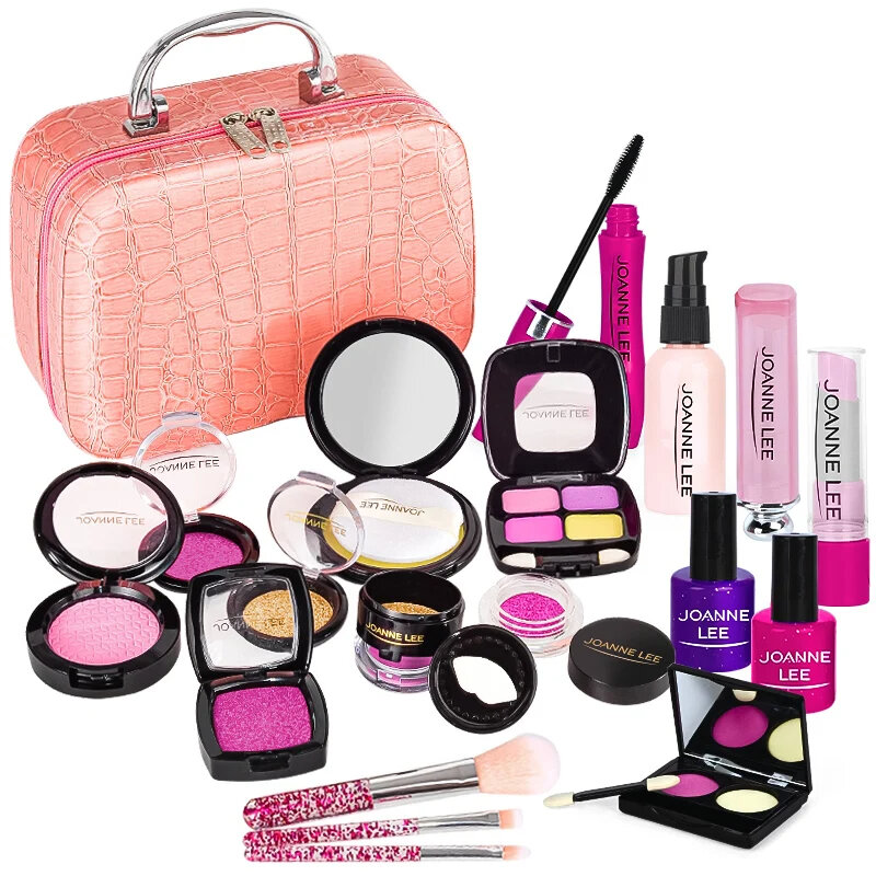 Kids Toys Simulation Cosmetics Set Pretend Makeup Toys Girls Play House Simulation Make Up Preschool Toys For Girls Fun Game