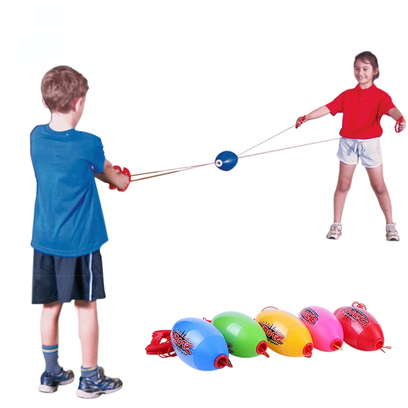 Children Outdoor Interactive Pulling Elastic Speed Balls Fun Collision Sensory Training Sport Games Toy For Kids Adults Gift