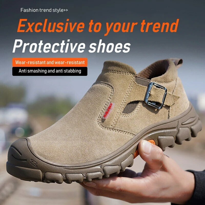 Zapatos de protección laboral para hombres, soldador antigolpes, antiperforación, sitio de trabajo de felpa de invierno, zapatos de protección de seguridad laboral de alta calidad