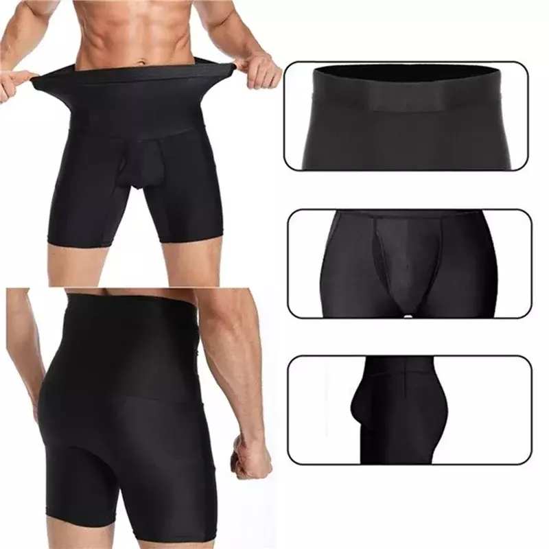 Calças justas masculinas de compressão curta, roupa interior masculina, leggings fitness esporte, secagem rápida, shorts de ginástica