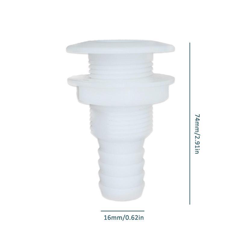 Boat Drainage Outlet Durable White Durable Strong Impact-resistant Marine Drainage Sewage Outlet Fishing Boats Yachts Supplies