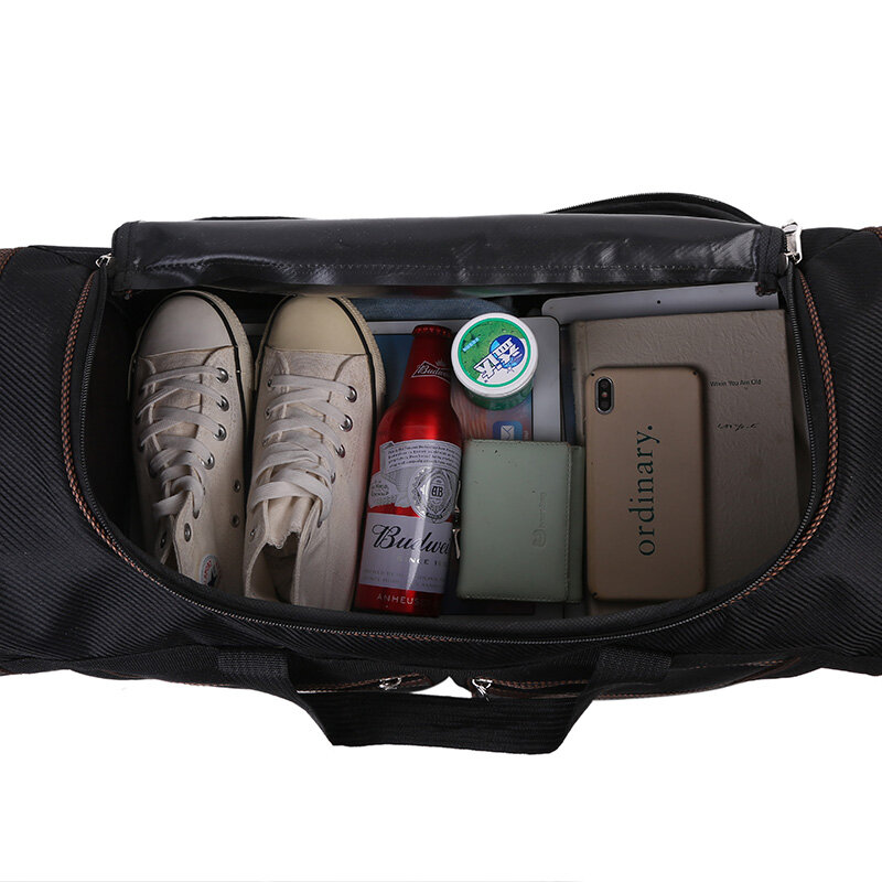 Bolsa de viaje de gran capacidad para hombre y mujer, bolso de mano Unisex de tela Oxford, bolsa de almacenamiento de equipaje, Cubo de embalaje