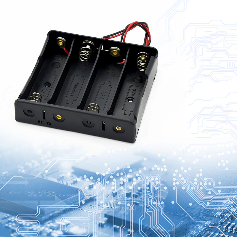 Boîte de support en plastique avec câble pour batterie 18650 18650 V, conteneur de support de clip 24.com bricolage, 1 fente, 2 emplacements, 3 emplacements, 4 emplacements