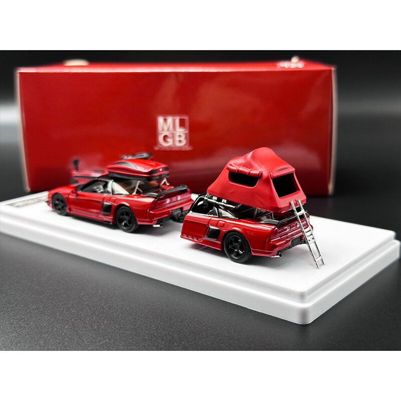 NSX TRA Camping Trailer Set Incluindo Anexos Diecast, Coleção De Modelo De Carro, Brinquedo De Carro Em Miniatura, MLGB Em Estoque, 1:64