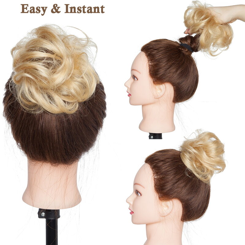 Широкий выбор шиньонов для наращивания конского хвоста, настоящие человеческие волосы, волнистые кудрявые пучок волос для женщин и девушек