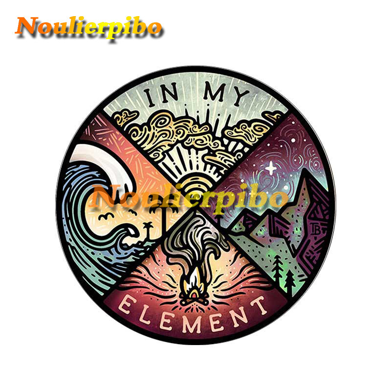 IN MY ELEMENT Backcountry Camping Car Sticker Scratch Resistant Vinyl Laptop Trunk Decoration Car Styling Air Conditioner Decal