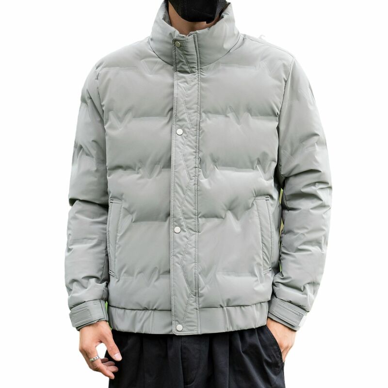 Мужская зимняя куртка оверсайз, однотонная стеганая куртка, теплая флисовая парка для мужчин и женщин, A22, 2023