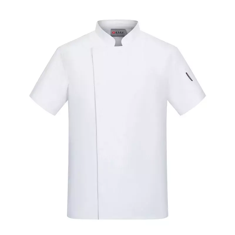 Куртка шеф-повара с коротким рукавом, кухонная форма шеф-повара, ресторан, униформа для кухни, ресторана, рубашки, летнее пальто для детской кухни