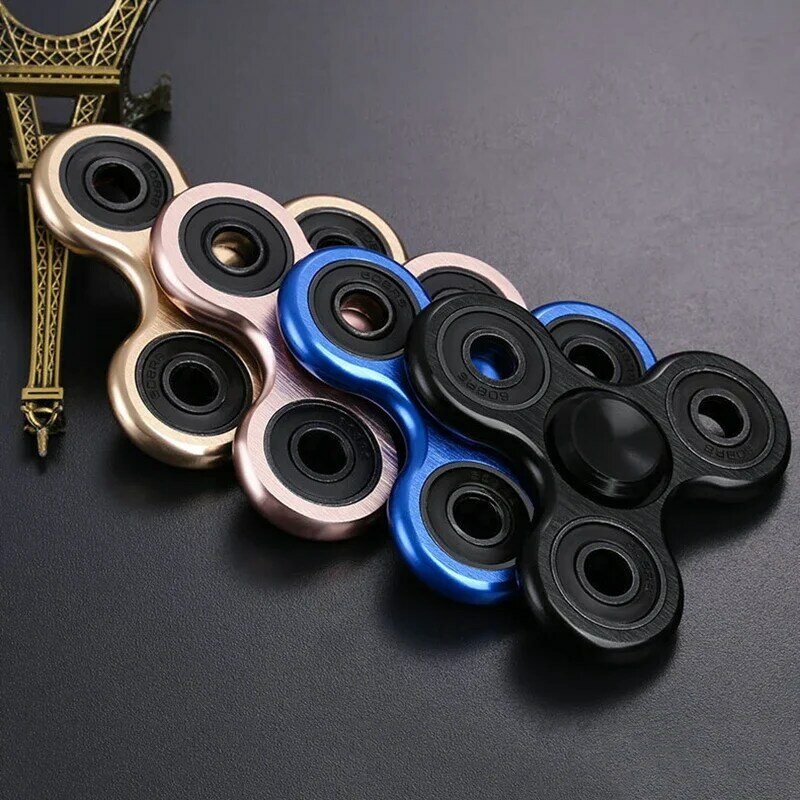 New Aluminum Alloy Fidget Spinner EDC Hand for Autism ADHD Anxiety Stress Relief Focus Metal Hand Spinner Fidget Toys