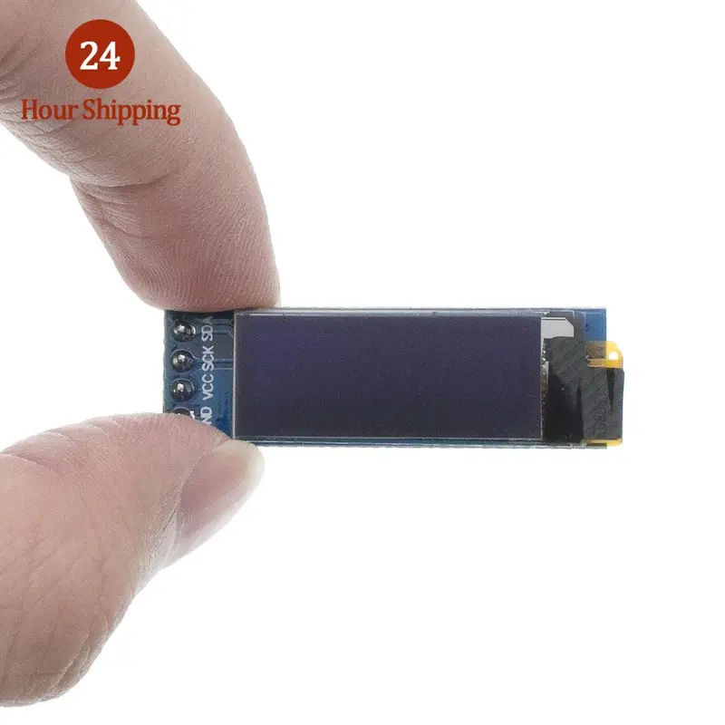 Écran LCD LED OLED Tech pour Ardu37, écran de communication IIC, blanc et bleu, 0.91 pouces, 0.91 pouces, 0.91 pouces, OLED X32