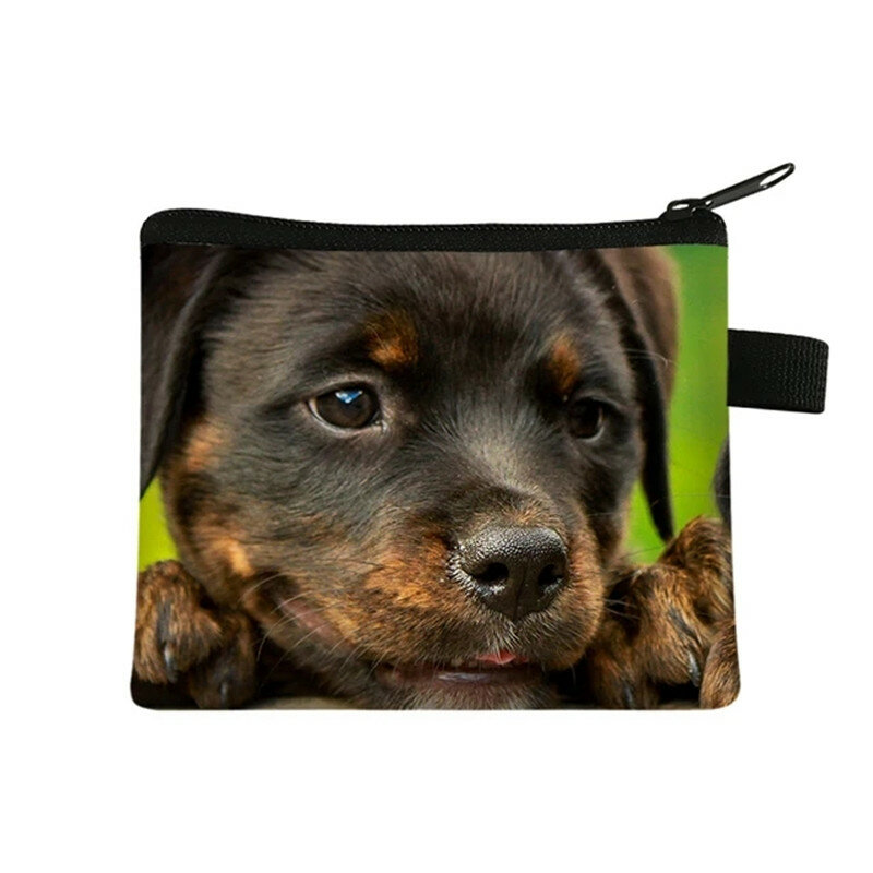 Golden Retriever/Labrador/pomorski sakiewki na monety uroczy pies portfel na karty kredytowe etui na słuchawki damskie torebka na podpaski