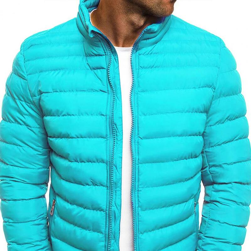 Jaqueta de parka masculina com gola alta, casaco quente, moda de rua, marca casual, exterior, inverno