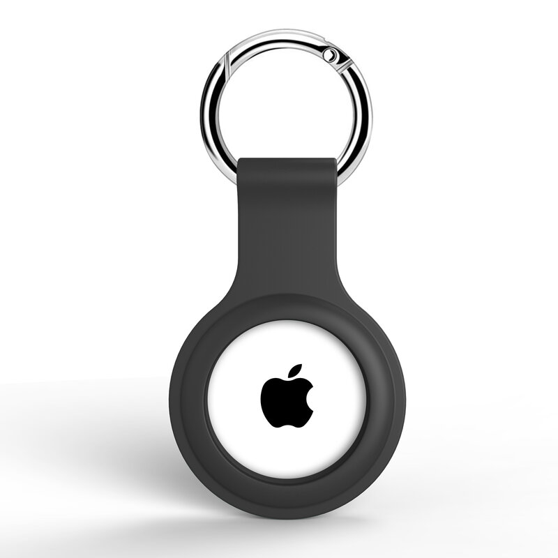 Étui Airtags en Silicone liquide pour Apple, coque de protection, accessoires de suivi, manchon anti-rayures, porte-clés, étui pour étiquettes