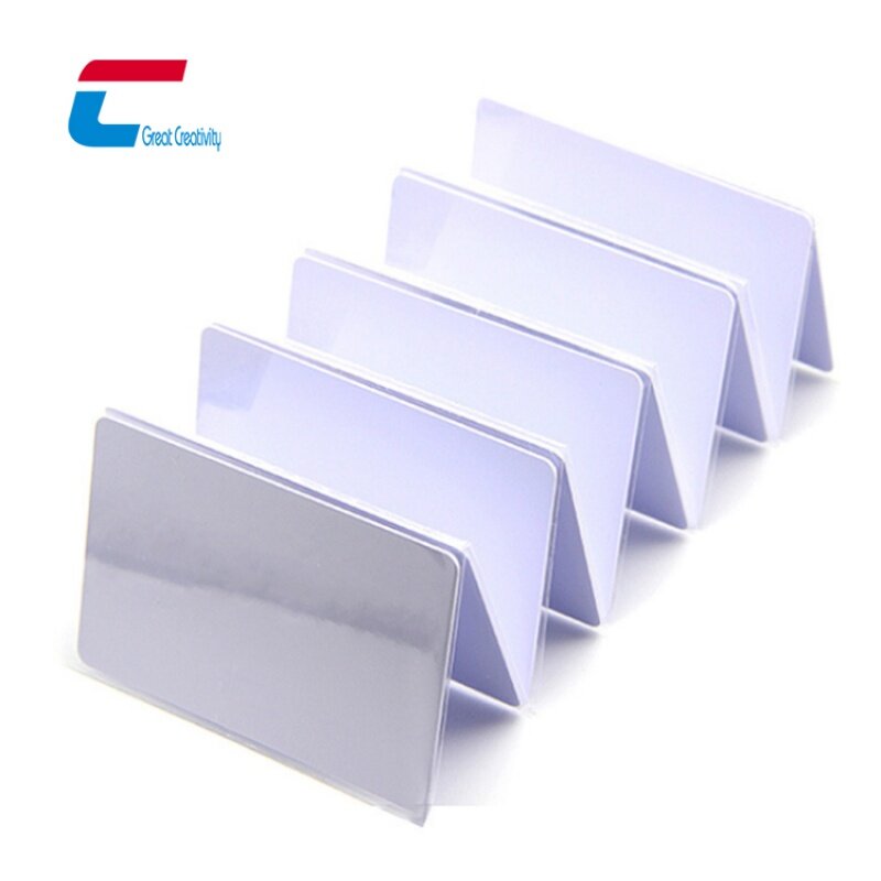 100pcs a lot Printable Standard Card 0.84mm Thickness White Blank card NTAG424 RFID PVC Card