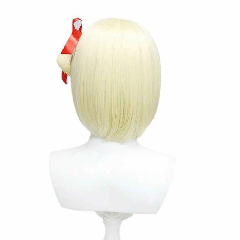 Perruque Synthétique Courte Blonde Bob Cosplay, Cheveux