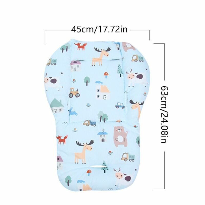 Stroller Accessories Baby Stroller Cushion Seat Liner Baby Seat Cushion Pushchair Car Mat Cartoon Pattern Pram Cushion