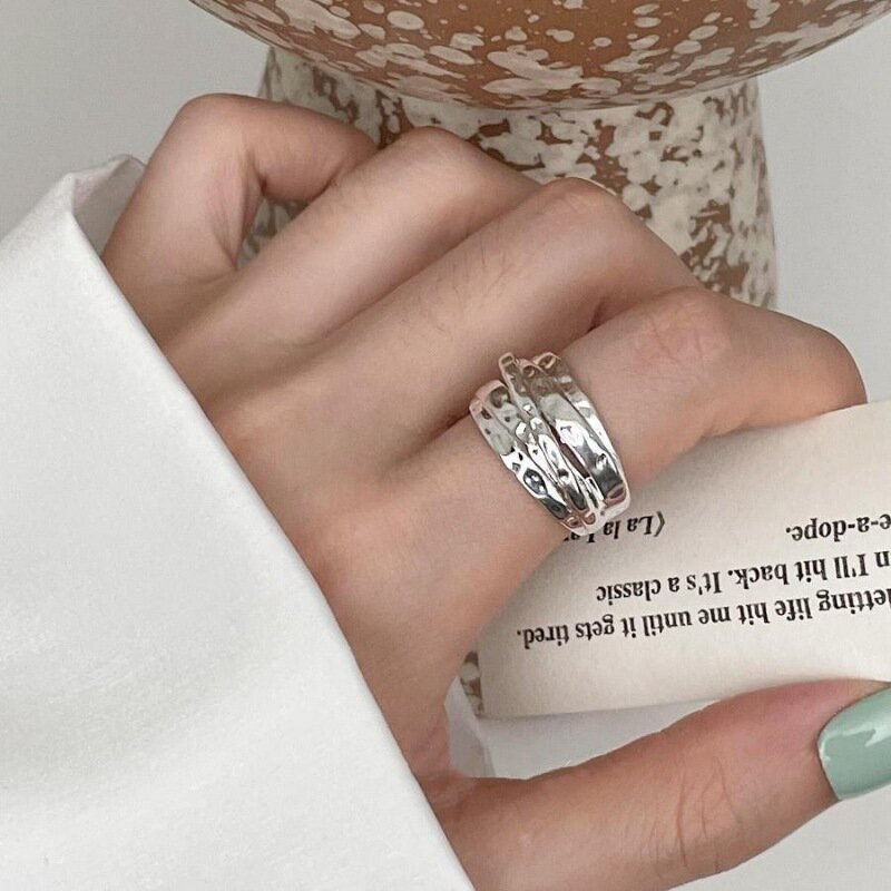 Женское кольцо из серебра 925 пробы, с защитой от аллергии