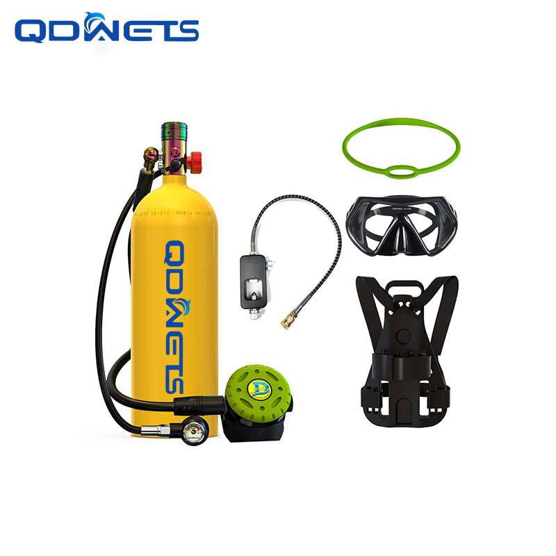 QDWET2.3L botella de oxígeno para buceo, tanque de buceo portátil, se puede utilizar durante 15-25 minutos, nuevo producto