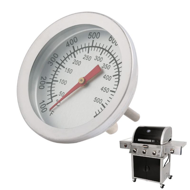 Edelstahl Barbecue BBQ Smoker Grill 50–500 ℃ Thermometer Temperaturanzeige