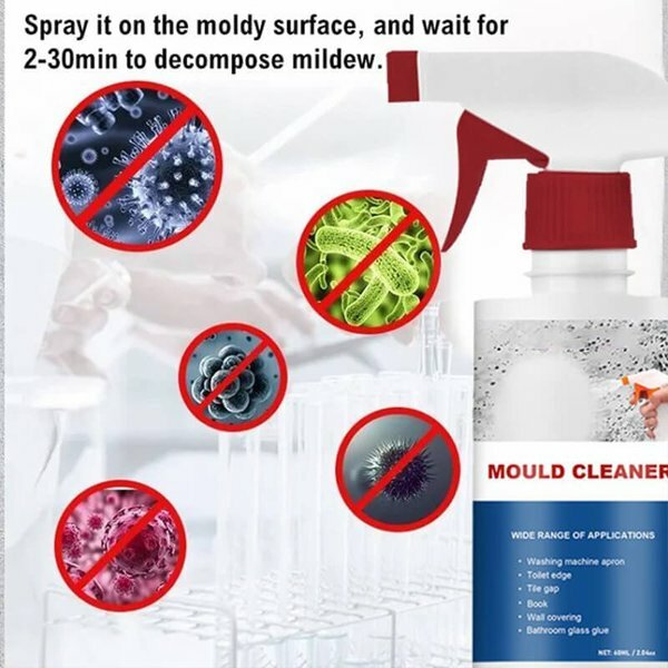 Mildew Household Cleaner Foam, Spray de limpeza de cozinha e banheiro, Máquina de lavar, WC Wall Joint, Removedor Moldy
