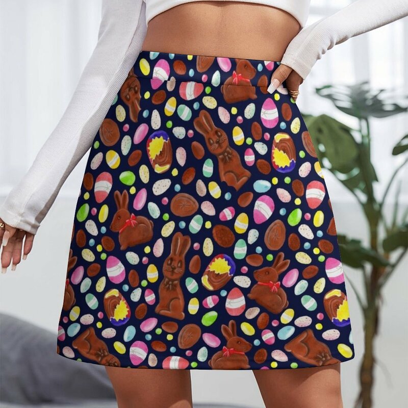 Easter Egg Bounty - Navy Mini Skirt kpop summer outfits for women 2023 luxury designer clothing women Clothing female