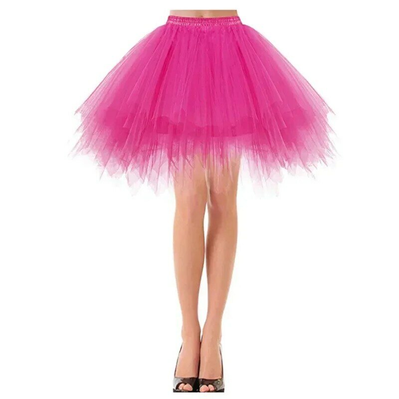 Candy-colored Colorful Skirt Women's Sexy Mini Tulle Dress Christmas Masquerade Dress Stage Performance Ballet Fluffy Skirt