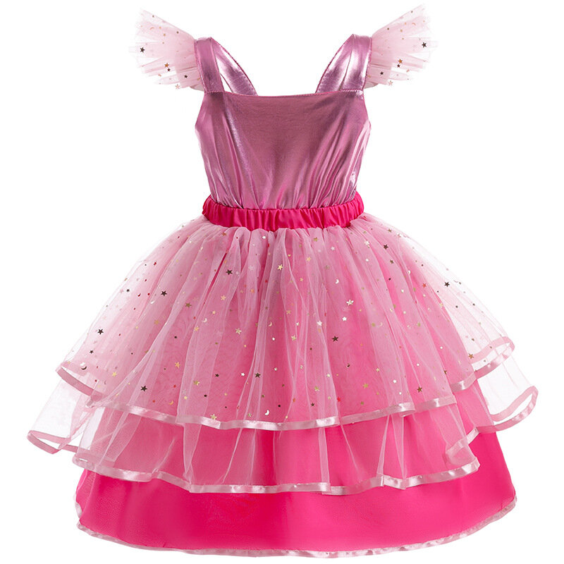 Vestido de princesa de Disney para niña, ropa de verano de fantasía, sirenita, Minnie, Toy Story, fiesta de Halloween