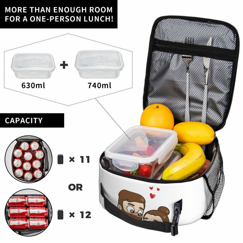 أكياس الغداء المعزولة pibupar ، حمل محمول ، حقيبة حرارية ، نزهة قابلة لإعادة الاستخدام ، العمل ، المدرسة ، الأطفال ، المرأة ، 2